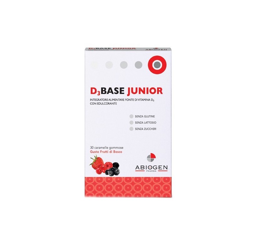 D3BASE JUNIOR 30 CARAMELLE GOMMOSE FRUTTI DI BOSCO